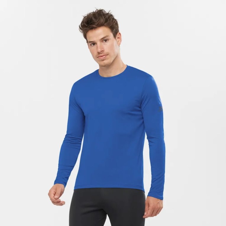 Blue Salomon Agile Long Sleeve Men\'s T-Shirts | PH 68094H